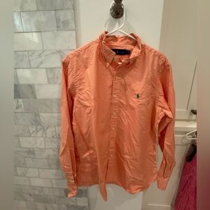 Ralph Lauren Men's Orange Gingham Shirt